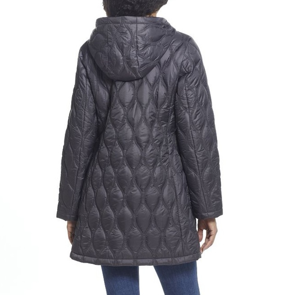 SOLD IN STORE Women’s Gallery Hood Quilted Coat 2X - Picture 2 of 10
